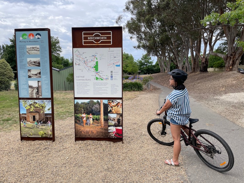murray to mountains rail trail
beechworth bike trail

